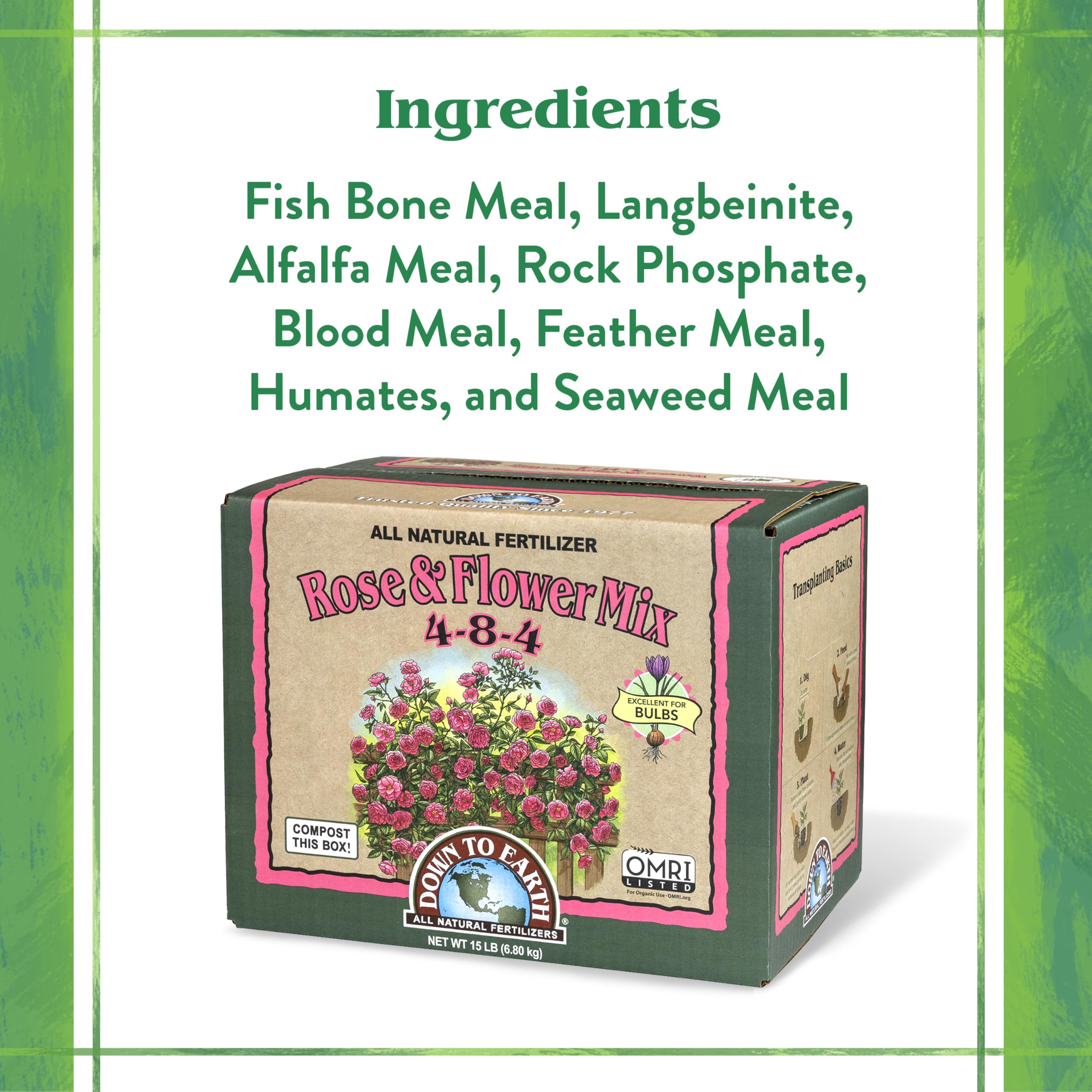 Amazon.com: Down To Earth All Natural Fertilizers Organic Rose